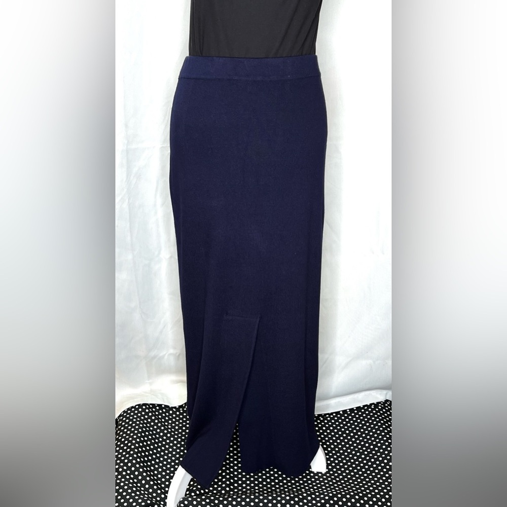 NWT Gretchen Scott Navy Sailor Skirt Size Lg - Picture 6 of 9